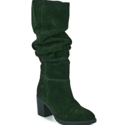 TIPO ALTO Bottes A Talons Femme Vert|Femme Bottes, Cuissardes