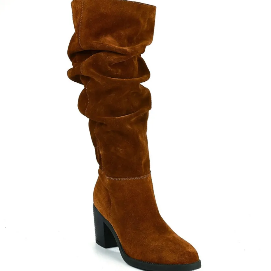 TIPO ALTO Bottes A Talons Femme Camel|Femme Bottes, Cuissardes