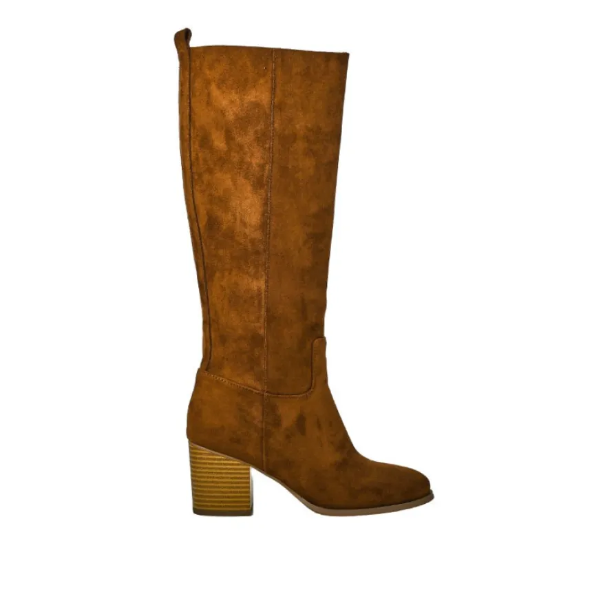 VICE VERSA Bottes A Talons Camel|Femme Bottes, Cuissardes