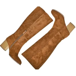 VICE VERSA Bottes A Talons Camel|Femme Bottes, Cuissardes
