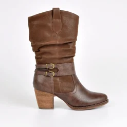 VICE VERSA Bottes A Talons Marron|Femme Bottes, Cuissardes