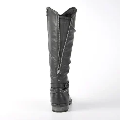 RELIFE Bottes Plates Femme Confort Noir|Femme Chaussures Confort
