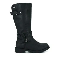 VICE VERSA Bottes Plates Femme Noir Fourrees |Femme Bottes, Cuissardes