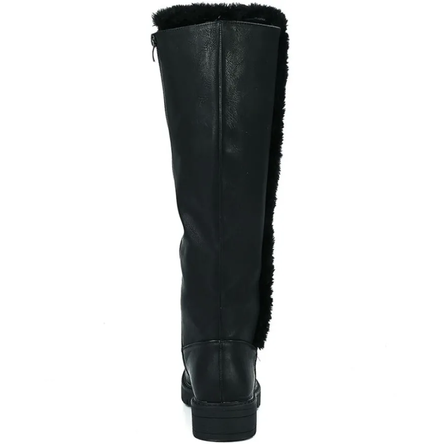 VICE VERSA Bottes Plates Femme Noir|Femme Bottes, Cuissardes
