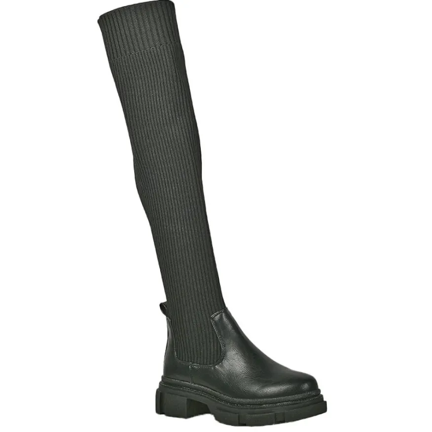 VICE VERSA Bottes Plates Femme Noir|Femme Bottes, Cuissardes