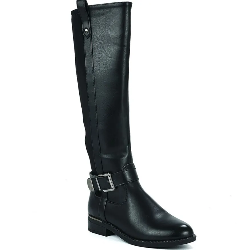 VICE VERSA Bottes Plates Femme Noir|Femme Bottes, Cuissardes
