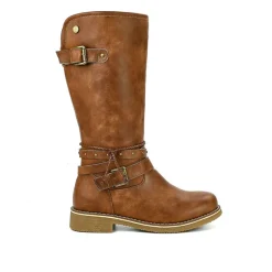 VICE VERSA Bottes Plates Femme Marron|Femme Bottes, Cuissardes