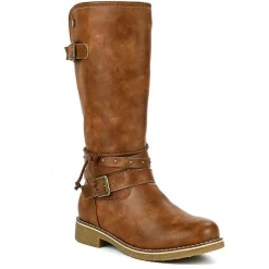 VICE VERSA Bottes Plates Femme Marron|Femme Bottes, Cuissardes