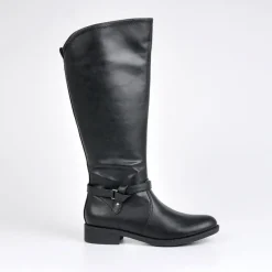 VICE VERSA Bottes Plates Noir|Femme Bottes, Cuissardes