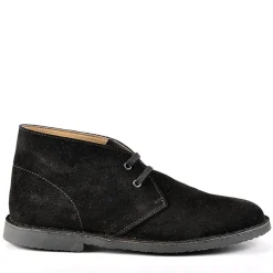 FORTUNATO Bottines Aspect Daim Noir|Homme Boots, Bottines