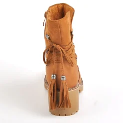 OUTSHOES Bottines A Talons Avec Pampilles Marron|Femme Boots, Bottines