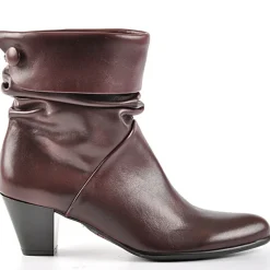 DONNA CLUB Bottines A Talons Bordeaux|Femme Boots, Bottines