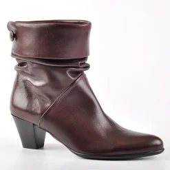 DONNA CLUB Bottines A Talons Bordeaux|Femme Boots, Bottines
