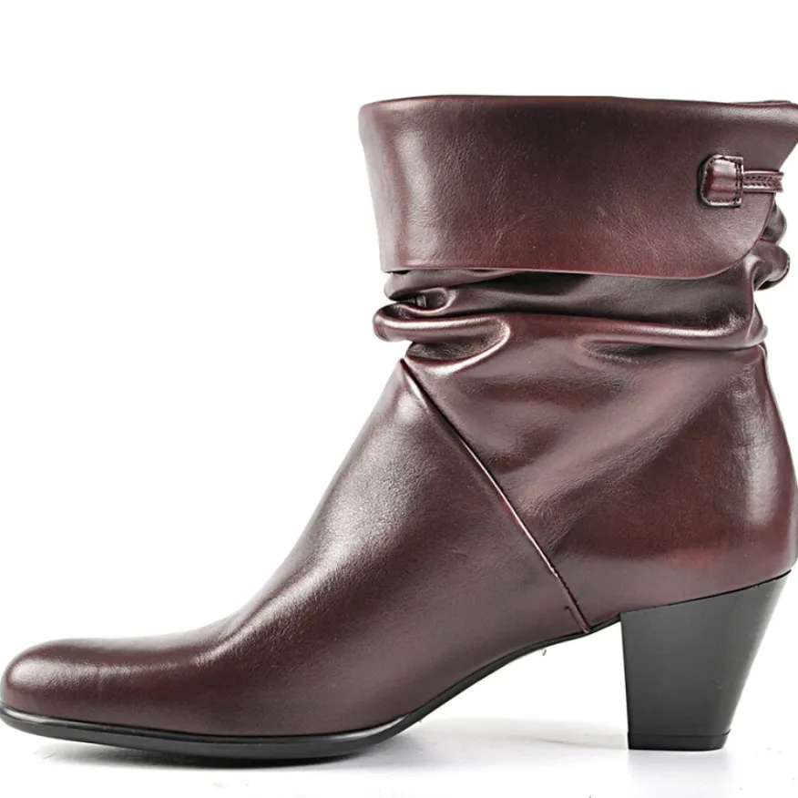 DONNA CLUB Bottines A Talons Bordeaux|Femme Boots, Bottines