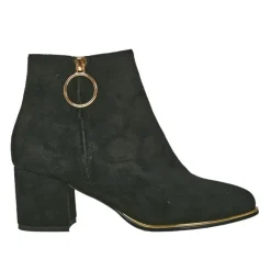 MASCARA Bottines A Talons Femme Avec Zip Decoratif Noir|Femme Boots, Bottines