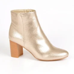 MASCARA Bottines A Talons Femme Dore |Femme Boots, Bottines