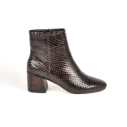 MASCARA Bottines A Talons Bordeaux|Femme Boots, Bottines
