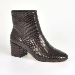 MASCARA Bottines A Talons Bordeaux|Femme Boots, Bottines