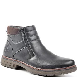 OUTSHOES Bottines Avec Zip Pratique Sur Le Cote Compagnie Noir|Homme Boots, Bottines