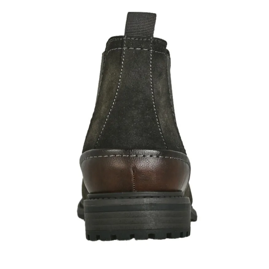 FORTUNATO Bottines Chelsea Homme Noir Semelle Crantee |Homme Boots, Bottines