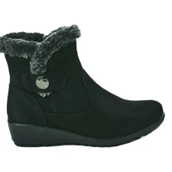 LADY CONFORT Bottines Compensees Femme Noir|Femme Chaussures Confort