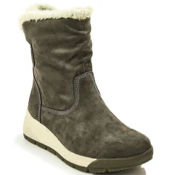 RELIFE Bottines Compensees Femme Marron|Femme Chaussures Confort