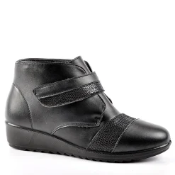 LADY CONFORT Bottines Compensees Noir|Femme Chaussures Confort