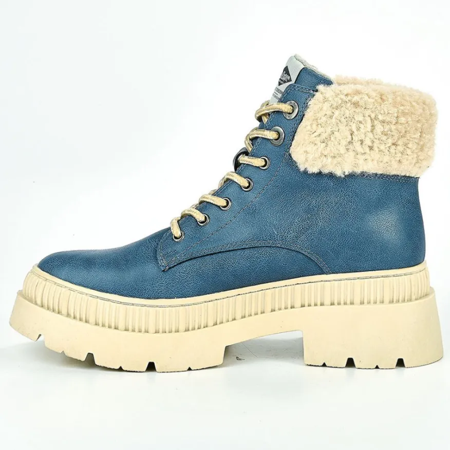 LEE COOPER Bottines Femme Bleu Jean|Femme Boots, Bottines