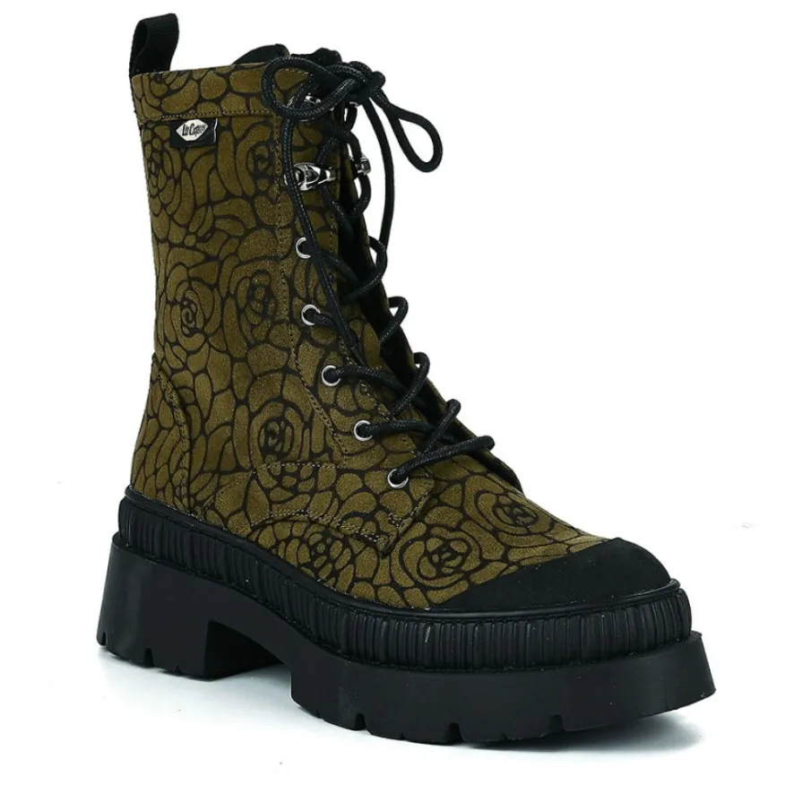 LEE COOPER Bottines Femme Kaki|Femme Boots, Bottines