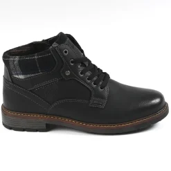 RELIFE Bottines Homme Avec Col Textile Noir|Homme Boots, Bottines