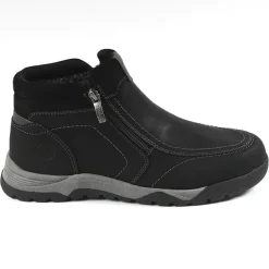 RELIFE Bottines Homme Avec Zip Pratique Sur Le Cote Noir|Homme Boots, Bottines