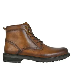 FORTUNATO Bottines Montantes Homme Marron A Lacets |Homme Boots, Bottines