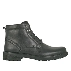 FORTUNATO Bottines Montantes Homme Noir A Lacets |Homme Boots, Bottines