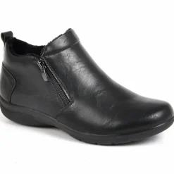 LADY CONFORT Bottines Plates Femme Noir|Femme Chaussures Confort
