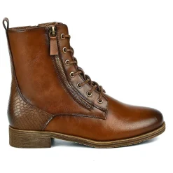 VICE VERSA Bottines Plates Femme Marron A Lacets |Femme Boots, Bottines