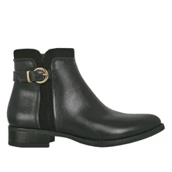 VICE VERSA Bottines Plates Femme Noir A Boucle |Femme Boots, Bottines