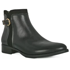 VICE VERSA Bottines Plates Femme Noir A Boucle |Femme Boots, Bottines