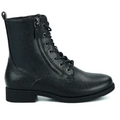 VICE VERSA Bottines Plates Femme Noir A Lacets |Femme Boots, Bottines