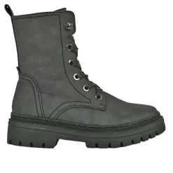 OUTSHOES Bottines Plates Femme Noir A Semelle Crantee |Femme Boots, Bottines