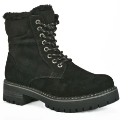 OUTSHOES Bottines Plates Femme Noir Fourrees |Femme Boots, Bottines
