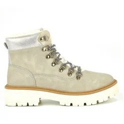 OUTSHOES Bottines Plates Femme Beige|Femme Boots, Bottines
