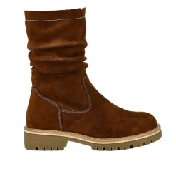 OUTSHOES Bottines Plates Femme Camel|Femme Boots, Bottines