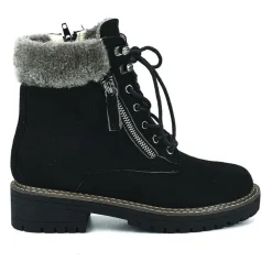 OUTSHOES Bottines Plates Femme Noir|Femme Boots, Bottines