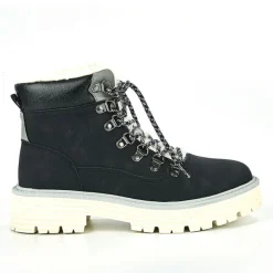 OUTSHOES Bottines Plates Femme Noir|Femme Boots, Bottines