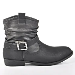 VICE VERSA Bottines Plates Noir|Femme Boots, Bottines