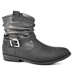 VICE VERSA Bottines Plates Noir|Femme Boots, Bottines
