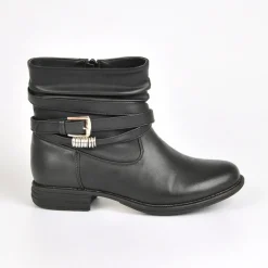 VICE VERSA Bottines Plates Noir|Femme Boots, Bottines