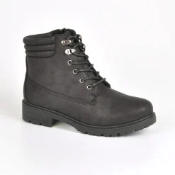 OUTSHOES Bottines Plates Noir|Femme Boots, Bottines