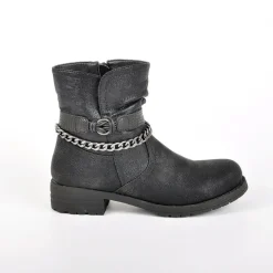 VICE VERSA Bottines Plates Noir|Femme Boots, Bottines