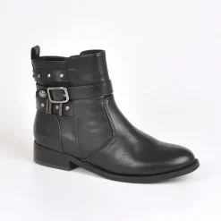 VICE VERSA Bottines Plates Noir|Femme Boots, Bottines